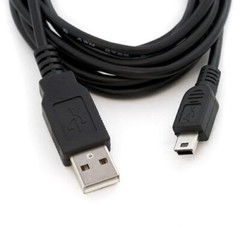 USB 2.0 USB-A Male to Mini B Cable Tablet Cell Phone Notebook PC Laptop Data Syn