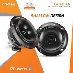 2x PRV 6.5″ Bullet Midrange Speakers + 2x Super Tweeters 1080 Watts Package