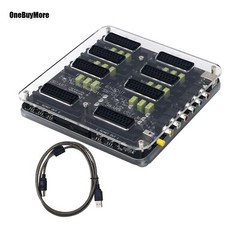 New SCART 6-IN 3-OUT Automatic Distributor with USB Cable Automatic Switcher