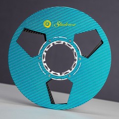 1X Studevox Pro Black/Blue 10.5″ Carbon Fiber 1/4″ Tape Reel For Tape Recorders