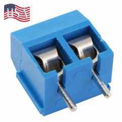 10-200pcs 2Pin 5mm Pitch PCB Mount Screw Terminal Block Connectors Socket Strips