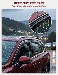 in-Channel Incredibly Durable Rain Guards for GMC Sierra 2500HD/3500HD 2020-2026