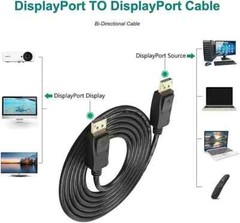 Lot of 100 Display Port Cable DP to DP 4K 60Hz High Speed Video Audio 6 ft USA