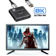 2 Port 8K DisplayPort Switch Splitter 1×2 2X1 Bi-Direction DP Switcher Converter