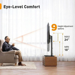 Universal Swivel TV Stand Base for 32–70 Inch Tvs, Height Adjustable Table Top T