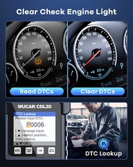 Automotive OBD Engine OBD2 EOBD Scanner Fault Code Reader Diagnostic Scan Tool