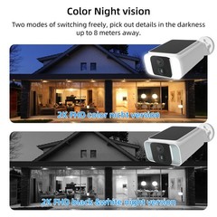 5G WiFi Security Cameras Wireless Outdoor 2K Color Night Vision No WiFi Needed