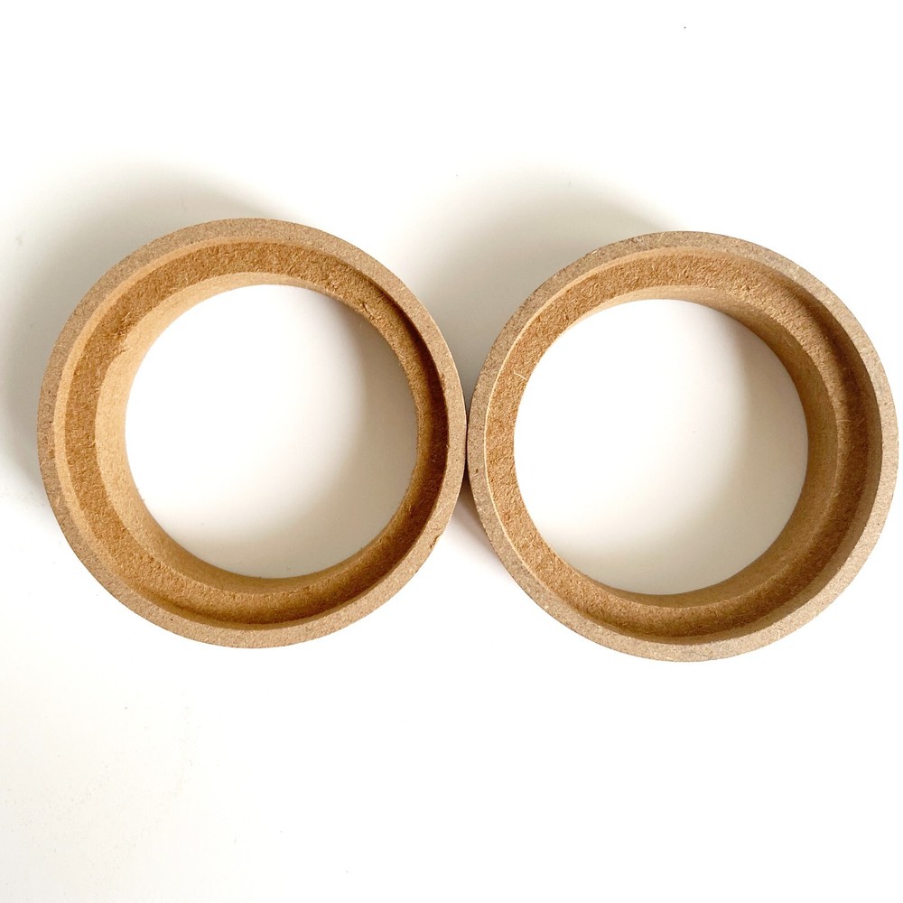 Pair 2″ MDF Speaker Spacer Mounting Recessed Ring For Focal KX3 Tweeter Speaker