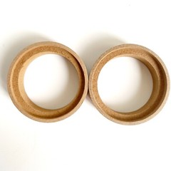 Pair 2″ MDF Speaker Spacer Mounting Recessed Ring For Focal KX3 Tweeter Speaker