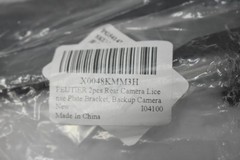 PEUTIER 2pcs Rear Camera License Plate Bracket Backup Camera Mount Black New