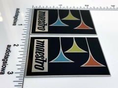 Echoplex Maestro EP-3 Badges Pair Custom Made Aluminum