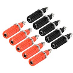 5/10 Pairs Binding Post M6 M8 Thread Amplifier Connector Banana Plug Socket USA