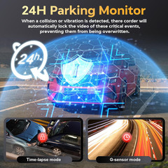 Dash Cam Front and Rear – 4K HD Dual Dash Camera for Cars, Built-in 5G WiFi GPS,