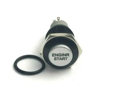 EnginR LED Momentary Stainless Steel Push Button Panel Mount Power Switch LOT