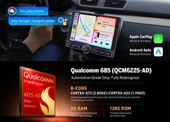 8+128GB Android 13 10.1″ QLED Car Radio GPS Stereo CarPlay WiFi 4G LTE Head Unit