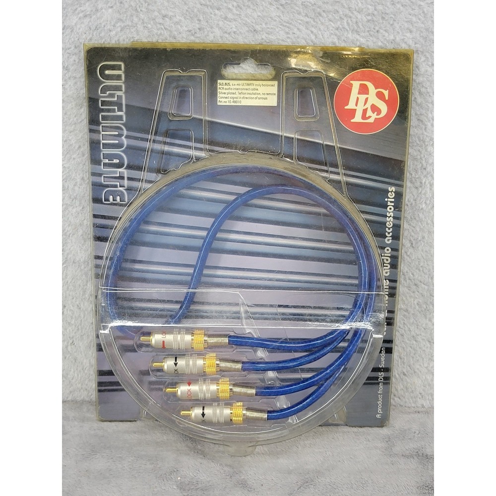 DLS Ultimate SL0,8US RCA Audio Interconnect Cable 0.8m Silver Plated 10-48010