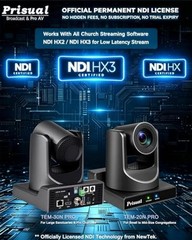 NDI PTZ Camera Gen 5, 30X Optical Zoom, AI Auto Tracking, 3G-SDI Titanium Gray