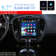 9.7″ Android Stereo GPS Head Unit 2+32G For Nissan Juke 2010-18 Built-in Carplay