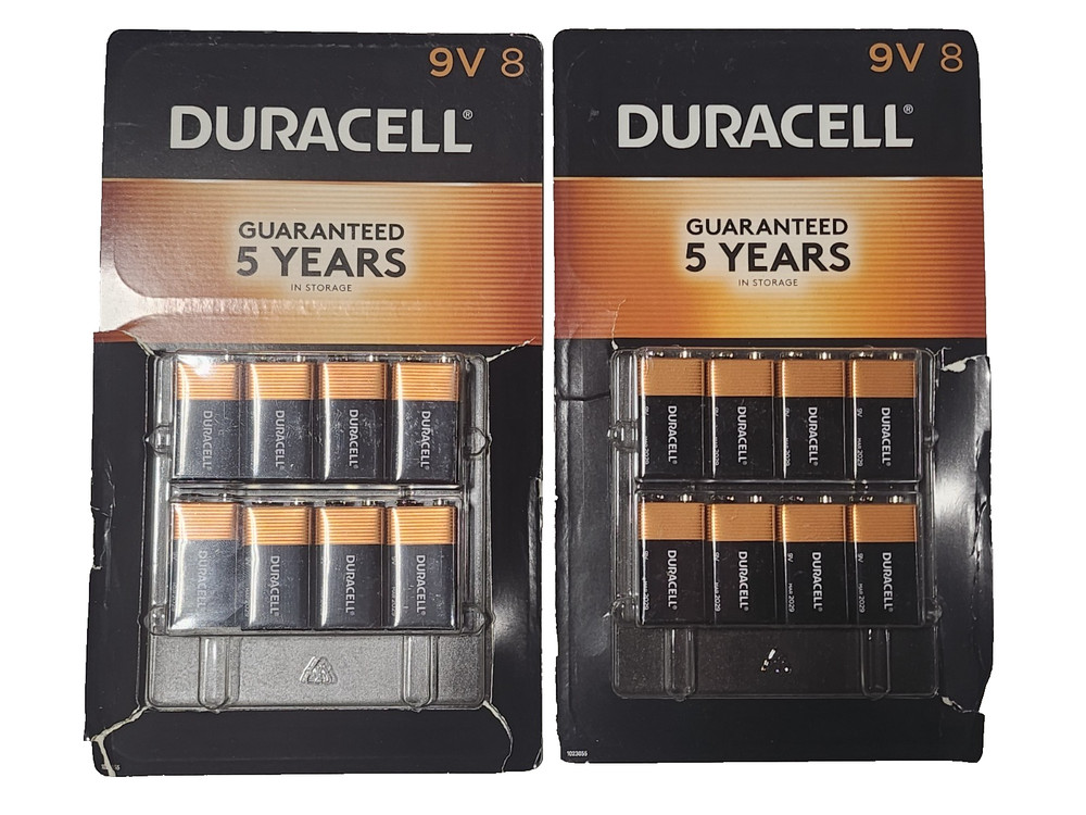 Duracell 9V Alkaline Batteries 16 Pack Long Lasting Exp Mar 2029