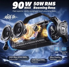 W-KING Bluetooth Speaker, 90W Max Portable Outdoor Speaker Loud