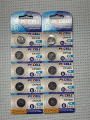 10 PK CR1620 1620 PKCELL Lithium 3v Battery FACTORY FRESH w/ FREE SHIPPING 2029