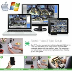 32 Channel NVR 32 X 4K Outdoor Indoor Microphone Turret Security Camera System
