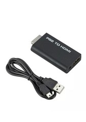 PS2 to HDMI Video Converter Adapter with 3.5mm Audio Output for HDTV Monitor US