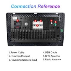 10″ 2Din Android13 Car Stereo Radio GPS Video Player 4+64GB Carplay Touch Screen