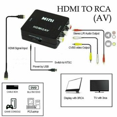 HDMI To RCA AV Adapter Converter Cable CVBS 3RCA 1080P Composite Video Audio Lot