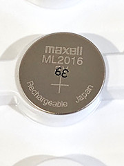1 pc MAXELL ML2016 ML 2016 3v RECHARGEABLE LITHIUM BATTERY MFD 09/2023
