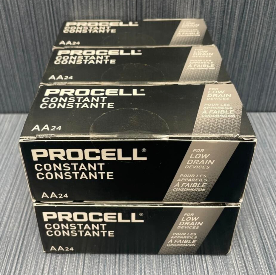 Lot 144 x Procell Constant AA Batteries For Low Drain Devices