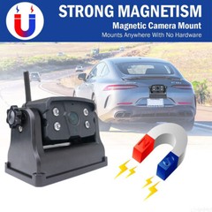 WiFi Magnetic Reversing Rearview Camera 720P 9600mA Wireless for iPhone/Android