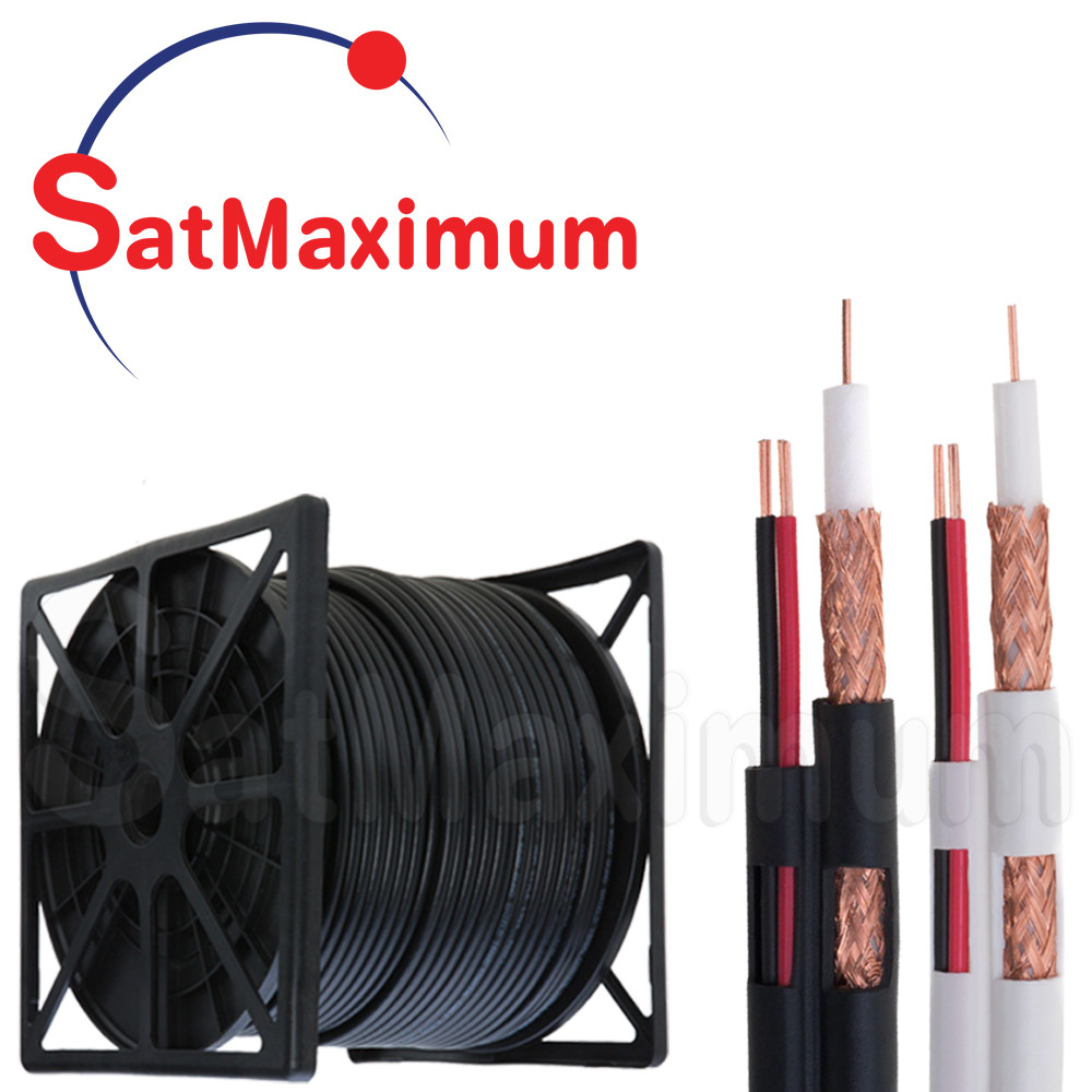 RG59 Coaxial Cable Siamese 20AWG+ 18/2 Power BULK Wire for CCTV Security Camera