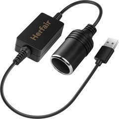 USB C Male to 12V Car Cigarette Lighter Socket Female Converter Adapter Power Ca