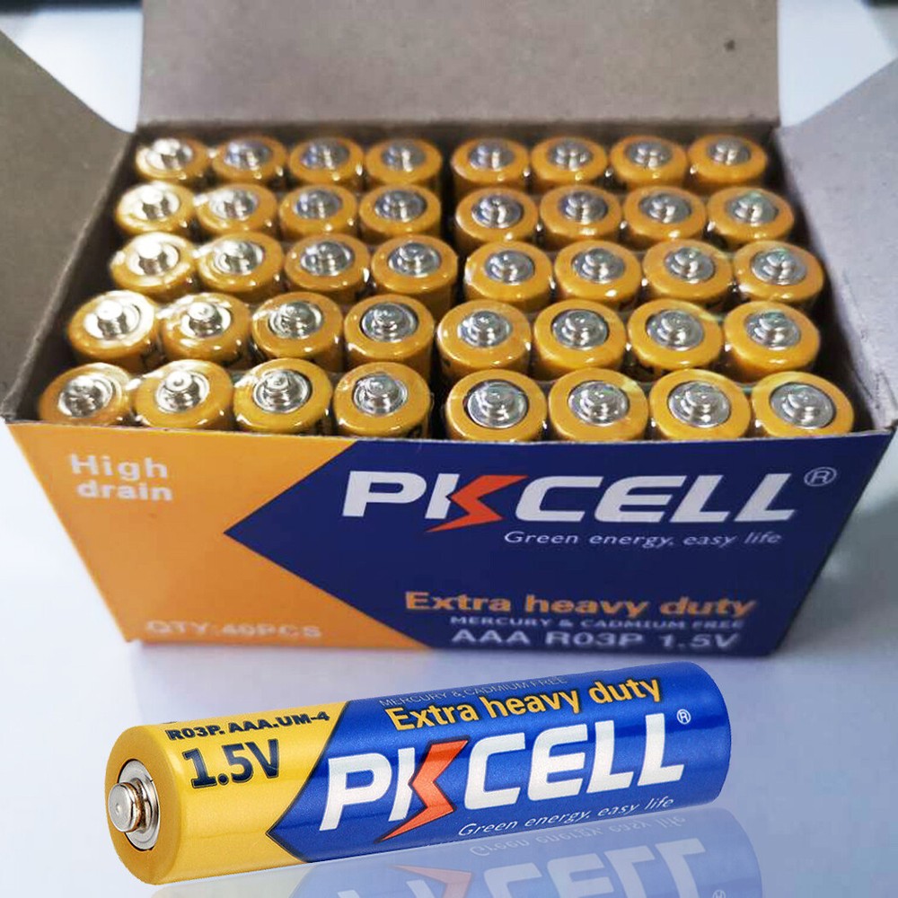 40Pcs AAA Batteries Extra Heavy Duty E92 UM4 R03P 1.5V Carbon-Zinc USA Free SHIP
