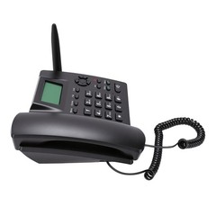 Cordless Landline Phone Dual SIM Multifunction For Home Black Easy To Use
