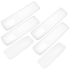 6Pcs Universal Transparent Silicone Remote Control Covers for Household Use