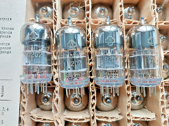 US Stock! 4x 6N3P-E 6N3 6CC42 6385 ECC42 Same Date 1970s tubes NEW OTK