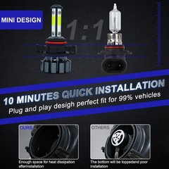 For GMC Yukon 2007-2014 – 6000K White LED Headlight Hi/Lo Beam Fog Light Bulbs
