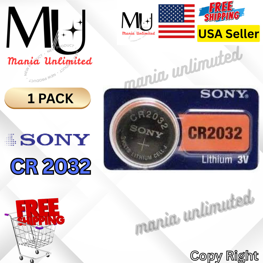 1/2/5/10 Packs Sony CR2032 3V Button Lithium Coin Battery Expire 2034+