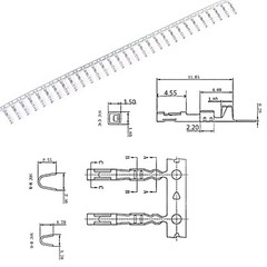 700Pcs 2.54mm 1/2/3/4/5/6/7/8 Plug Connector Housing and Male/Female Pin Conn…