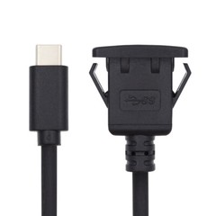 USB-C Type-C USB 3.1 Male to Female 10Gbps Extension Flush Car Latch Mount