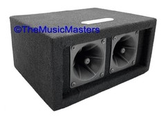 Pair 2-Way 100W Super Horn Tweeter Speaker Boxes Pro Studio DJ PA Car Home Audio