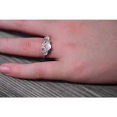 Alternative Engagement Ring Raw rustic Boho Promise Ring dainty unique s…