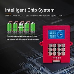 12V Lithium Battery Balancer 5A 4S LiFePo4 & NCM, Active Equalizer with Voltage