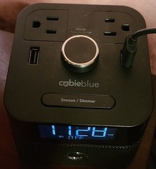 NEW CubieBlue User Friendly & Convenient Alarm Clock Charger Bluetooth Speaker