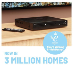 Oakcastle DVD100 Mini DVD Player for TV Multi-Connection Multi-Region Slim Des..