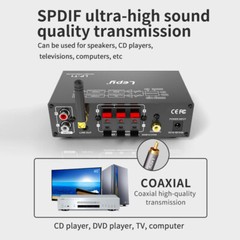 Lepy HIFI LP-T1 Bluetooth Stereo LED 300W Car Home Audio Amplifier 3A Adapter