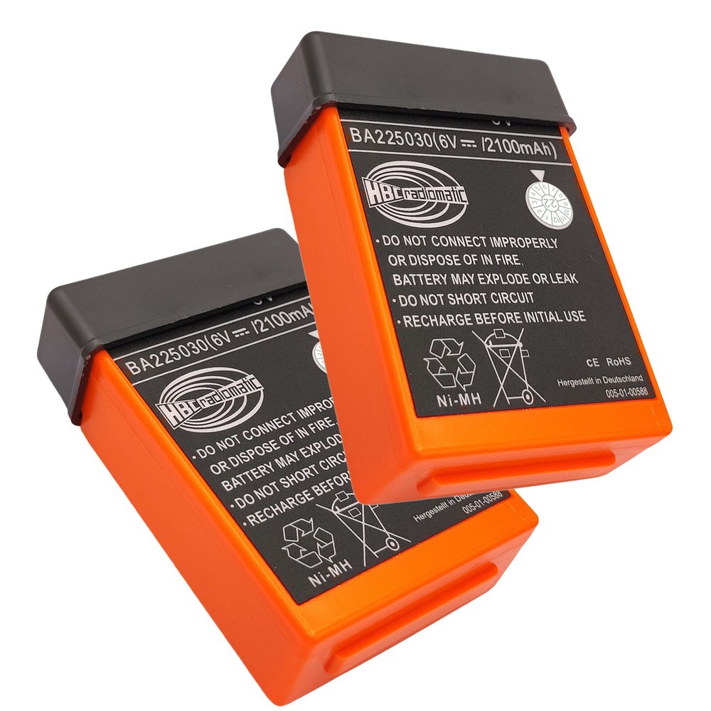 2 x 2100mAh BA225030 6V Ni-Mh Battery For HBC Pump Truck Remote Control Battery