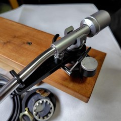 Denon DP-1700 Tonearm Static Balance S-Shaped Used Japan Modified Cable Vintage
